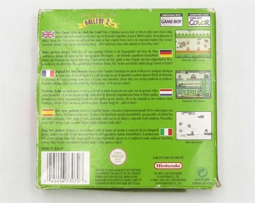 Game & Watch Gallery 2 - Original Kasse - GameBoy Color spil (B Grade) (Genbrug)